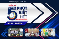 Điểm tin ‘5 phút biết hết’ sáng 14-8: Thành phố Đồng Nai tổ chức Lễ truy điệu và an táng 29 hài cốt liệt sĩ