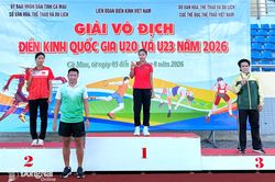 Đồng Nai giành 3 huy chương vàng Giải Điền kinh quốc gia U.20 và U.23 năm 2026