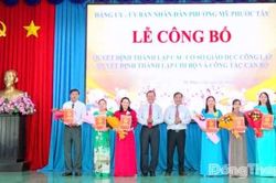 Phường Mỹ Phước Tây: Công bố các quyết định thành lập cơ sở giáo dục công lập