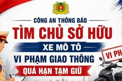Gia Lai: Tìm chủ sở hữu 109 xe mô tô vi phạm giao thông quá hạn tạm giữ