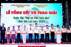 Trao giải cuộc thi &ldquo;Đại sứ văn h&oacute;a đọc&rdquo; v&agrave; &ldquo;Giới thiệu s&aacute;ch trực tuyến&rdquo; tỉnh Gia Lai năm 2026