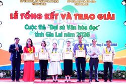 Trao giải cuộc thi &ldquo;Đại sứ văn h&oacute;a đọc&rdquo; v&agrave; &ldquo;Giới thiệu s&aacute;ch trực tuyến&rdquo; tỉnh Gia Lai năm 2026