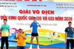 Gia Lai giành 4 huy chương tại Giải vô địch điền kinh quốc gia U20 và U23 năm 2026
