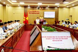 Đoàn công tác của UBND tỉnh Lạng Sơn làm việc với UBND tỉnh Quảng Ngãi: Trao đổi kinh nghiệm quản lý, phát triển cụm công nghiệp