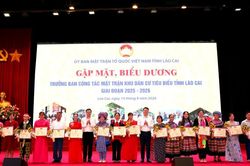 Biểu dương 99 trưởng ban công tác mặt trận tiêu biểu