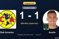 Bị Club America dẫn trước, Austin ngược dòng thắng kịch tính trên chấm luân lưu