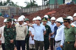 Tranh thủ từng phút, từng giờ, khẩn trương hoàn thiện trường nội trú xã Quảng Trực