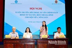 Tuyên truyền, đối thoại, tư vấn chính sách bảo hiểm xã hội tự nguyện, bảo hiểm y tế hộ gia đình cho hội viên, nông dân