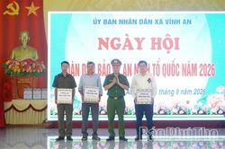Ng&agrave;y hội To&agrave;n d&acirc;n bảo vệ an ninh Tổ quốc x&atilde; Vĩnh An năm 2026