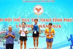 Những bước chân bền bỉ trên đường chạy việt dã Phú Thọ