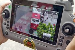 UAV chuyên dụng giúp CSGT 'soi' xe vi phạm từ trên cao, xử lý điểm nghẽn giao thông