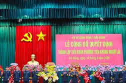 Vùng 3 Hải quân công bố quyết định thành lập Tiểu đoàn Phương tiện không người lái