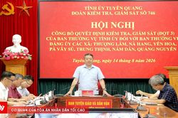 Tuyên Quang kiểm tra, giám sát công tác cán bộ tại 7 xã