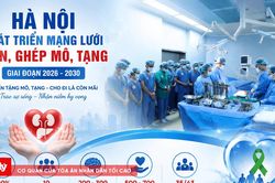 Hà Nội phát triển mạng lưới hiến, ghép mô, tạng giai đoạn 2026 - 2030