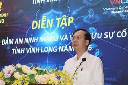 Vĩnh Long diễn tập bảo đảm an ninh mạng và ứng cứu sự cố