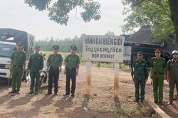 Công an xã Lộc Tấn bám địa bàn, giữ bình yên vùng biên