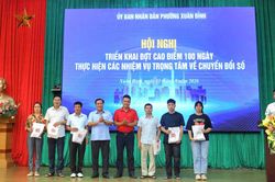 Phường Xuân Đỉnh thực hiện triển khai trọng tâm chuyển đổi số