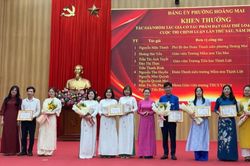 Phường Hoàng Mai trao 36 giải tại cuộc thi chính luận