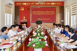 Đoàn kiểm tra, giám sát của Tỉnh ủy làm việc với Ban Thường vụ Đảng ủy các xã