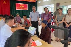 Sở Tài nguyên và Môi trường kiểm tra rà soát dữ liệu đất đai tại xã Đàm Thủy