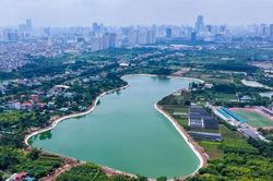 Hồ điều hòa Thụy Phương 2 góp phần giảm áp lực ngập úng phía Tây Bắc Thủ đô