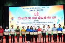Gia L&acirc;m: Đa dạng hoạt động h&egrave;, chăm lo thiết thực cho thiếu nhi