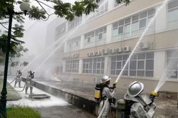Tuyên truyền và thực tập phương án CC&CNCH tại Bệnh viện đa khoa Ba Vì