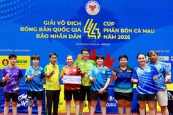 TP.HCM khởi đầu ấn tượng tại môn bóng bàn Đại hội Thể thao toàn quốc lần 2026