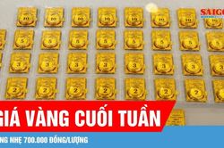 Giá vàng tăng vào sáng cuối tuần 15-8