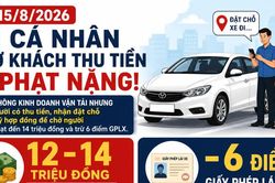 [INFOGRAPHIC] Xe cá nhân chở khách thu tiền bị phạt ở mức nào?