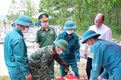 TP Huế ho&agrave;n th&agrave;nh lấy mẫu ADN tại 42/42 nghĩa trang liệt sĩ