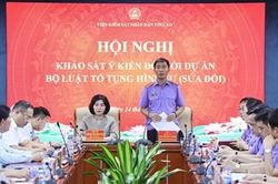 VKSND tối cao khảo sát ý kiến về dự án Bộ luật Tố tụng hình sự (sửa đổi)