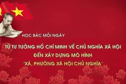 Học Bác mỗi ngày: Từ tư tưởng Hồ Chí Minh về chủ nghĩa xã hội đến xây dựng mô hình 'xã, phường xã hội chủ nghĩa'