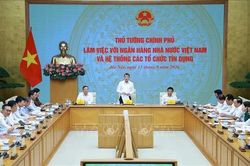 Kết luận của Thủ tướng tại buổi l&agrave;m việc với Ng&acirc;n h&agrave;ng Nh&agrave; nước Việt Nam