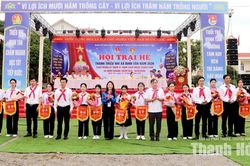 Sôi nổi hội trại hè tại các xã Định Tân, Hoằng Tiến, Biện Thượng và phường Ngọc Sơn
