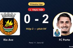 TRỰC TIẾPTrực tiếp Rio Ave vs FC Porto: FC Porto nh&acirc;n đ&ocirc;i c&aacute;ch biệt