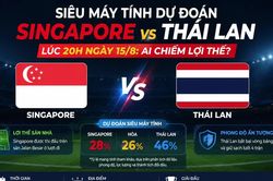 Si&ecirc;u m&aacute;y t&iacute;nh dự đo&aacute;n Singapore vs Th&aacute;i Lan l&uacute;c 20h ng&agrave;y 15/8: Ai chiếm lợi thế?