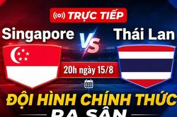 TRỰC TIẾP Singapore vs Th&aacute;i Lan: Teerasak Poeiphimai đ&aacute;nh đầu, đội kh&aacute;ch gia tăng c&aacute;ch biệt