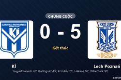 Thống k&ecirc; trận đấu K&Iacute; 0-5 Lech Poznań: Lech Poznań thắng đậm thuyết phục