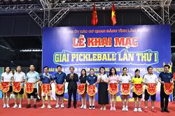 82 VĐV tranh tài tại giải Pickleball Đảng ủy Các cơ quan Đảng tỉnh Lâm Đồng lần thứ I