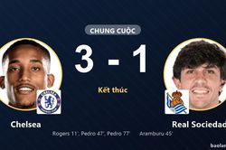 Real Sociedad rượt đuổi bất th&agrave;nh, Chelsea thắng thuyết phục 3-1 tại Stamford Bridge