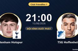 TRỰC TIẾPTrực tiếp Tottenham Hotspur vs TSG Hoffenheim: Đội h&igrave;nh xuất ph&aacute;t