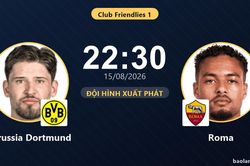 TRỰC TIẾPTrực tiếp Borussia Dortmund vs Roma: Đội h&igrave;nh xuất ph&aacute;t