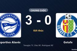 Thắng Getafe 3-0, Deportivo Alav&eacute;s chiếm ng&ocirc;i đầu bảng c&ograve;n đối phương rơi xuống đ&aacute;y