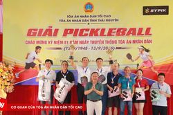 Sôi động và gắn kết giải Pickleball TAND hai cấp tỉnh Thái Nguyên