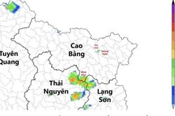 Cảnh báo dông, lốc, sét, mưa đá và mưa lớn cục bộ tỉnh Cao Bằng