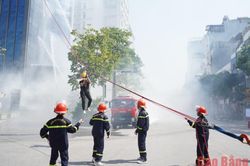 Hiệp đồng tác chiến trong thực tập phương án chữa cháy, cứu nạn, cứu hộ cấp tỉnh