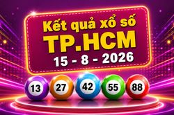 XSHCM 15/8 - Kết quả xổ số TP.HCM hôm nay 15/8/2026