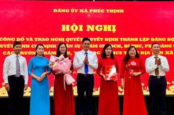 Xã Phúc Thịnh thành lập 8 Đảng bộ tại các trường học sau sắp xếp