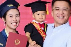 Chồng và con trai Ngọc Hân gây chú ý